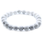 Power Bracelet - White Jasper Beads 8mm – view 6