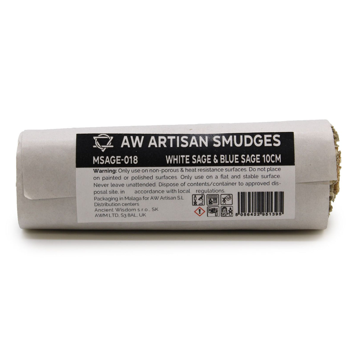 White Sage & Blue Sage Smudge Stick 10 cm