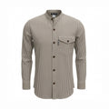 Nomad Sari Grandad Shirt - Grey Stone - Medium