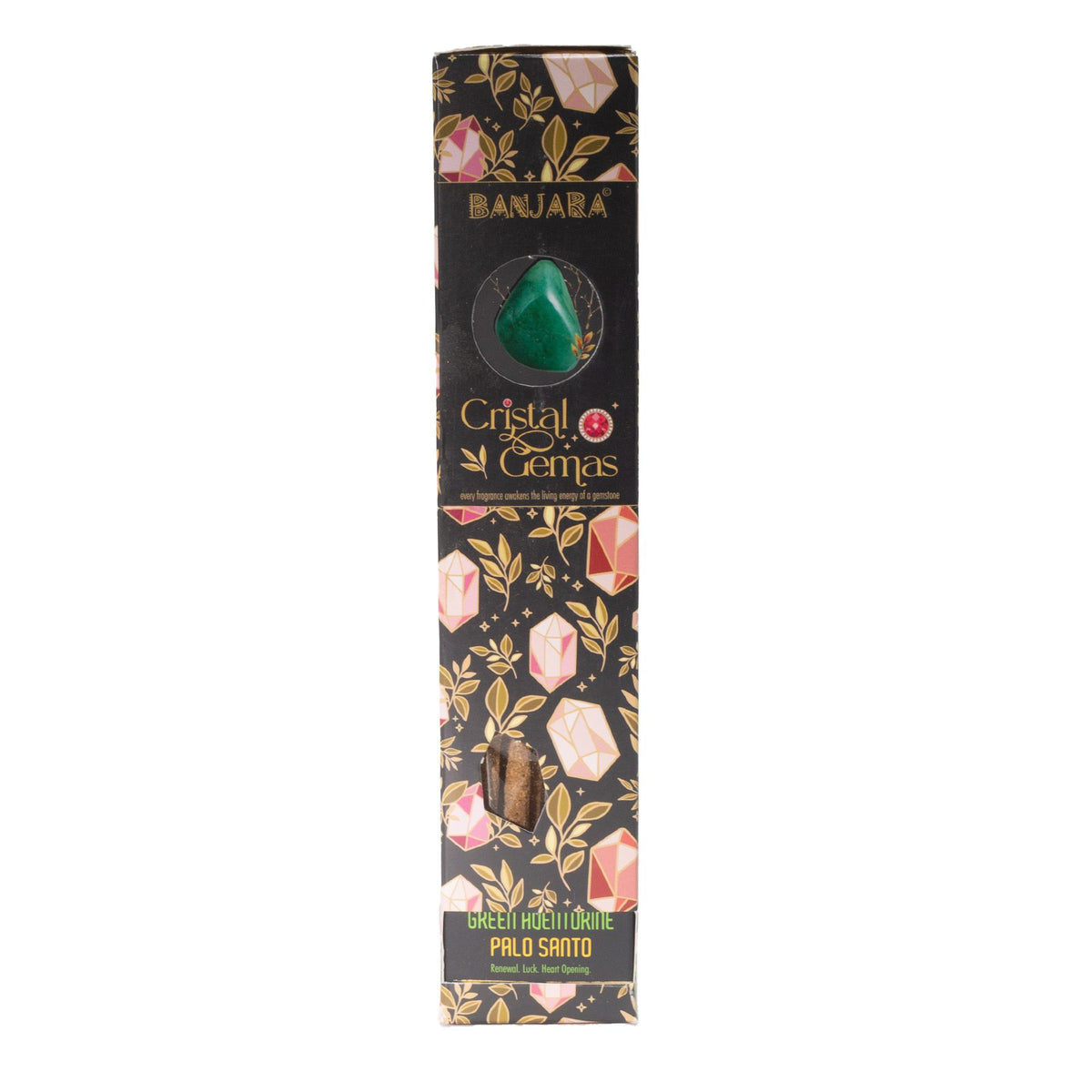 Banjara Crystal Gemas Incense Sticks - Green Aventurine Palo Santo – view 2