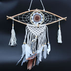 Small Macrame Eye Dream Catcher - Assorted Colours – view 5