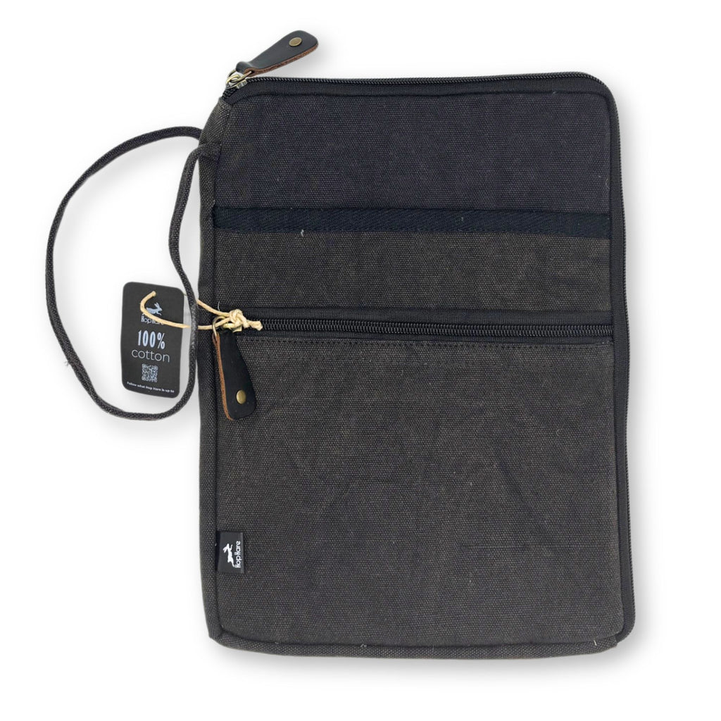 Stonewash Travel Laptop Pouch - Charcoal - 24x33cm – view 4