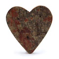 Rustic Bark Heart Symbol - 7cm