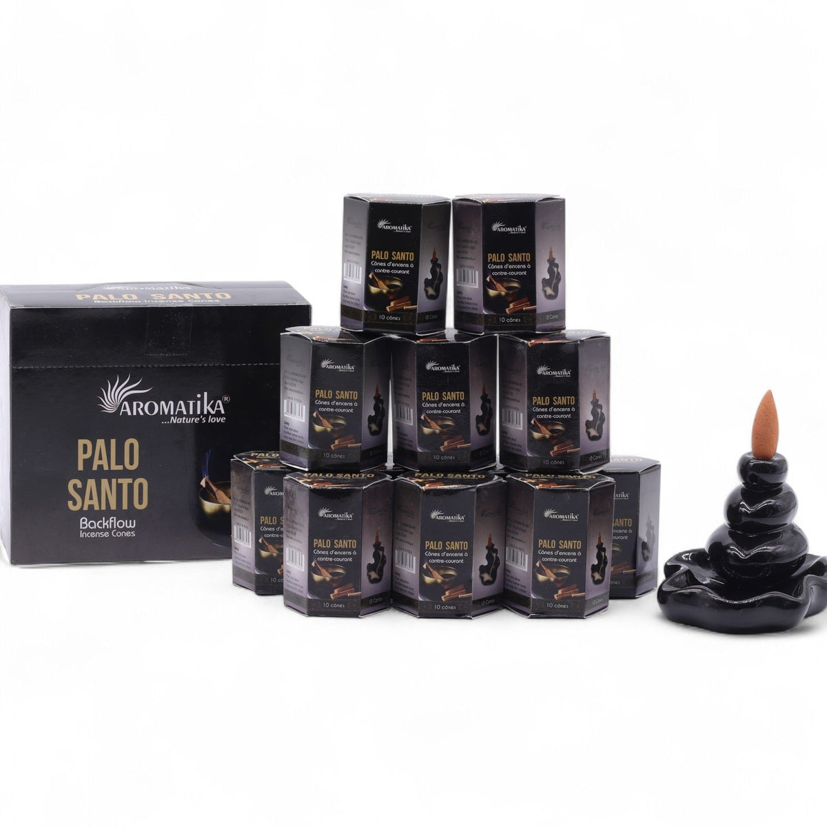Palo Santo Backflow Incense Cones – Pack of 10 – view 7