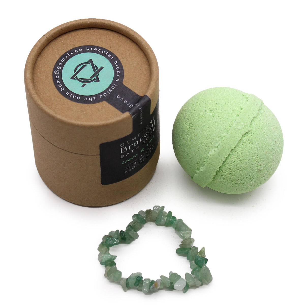 Green Aventurine Gemstone Bracelet Bath Bomb – view 6