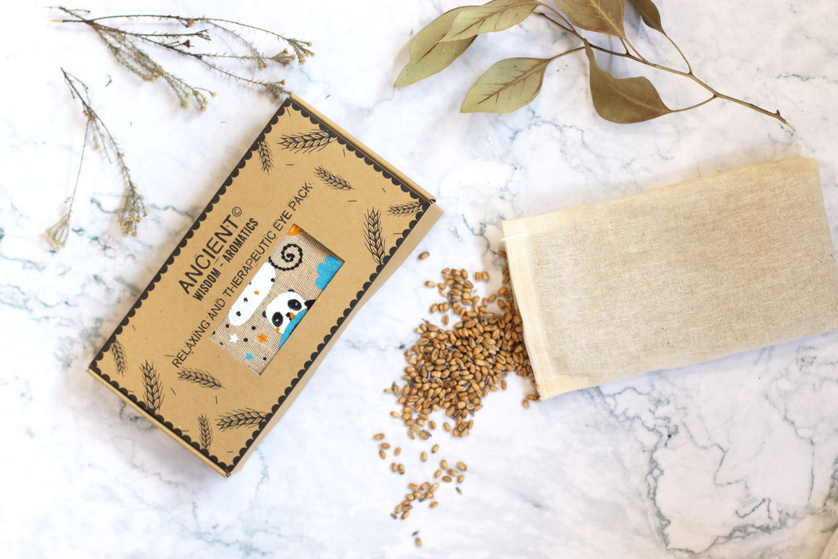 Lavender Eye Pillow with Gift Box - Sleepy Panda Print