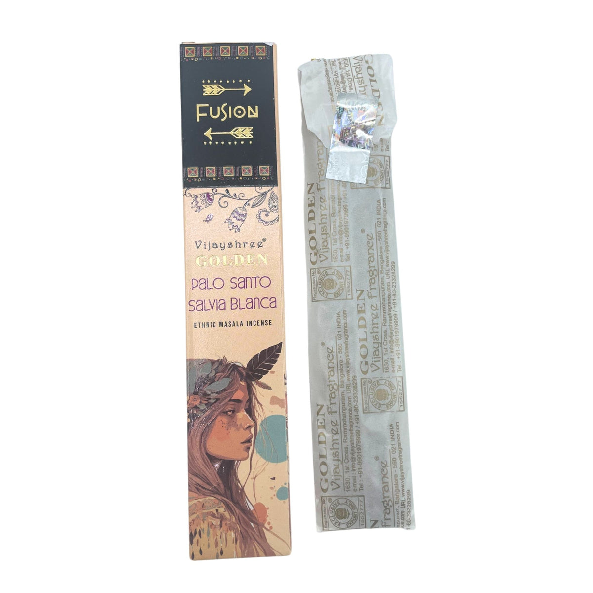 Golden Palo Santo and White Sage Incense Sticks 15g – view 2