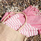 Cotton Pareo Throw - 100x180 cm - Hot Pink – view 2