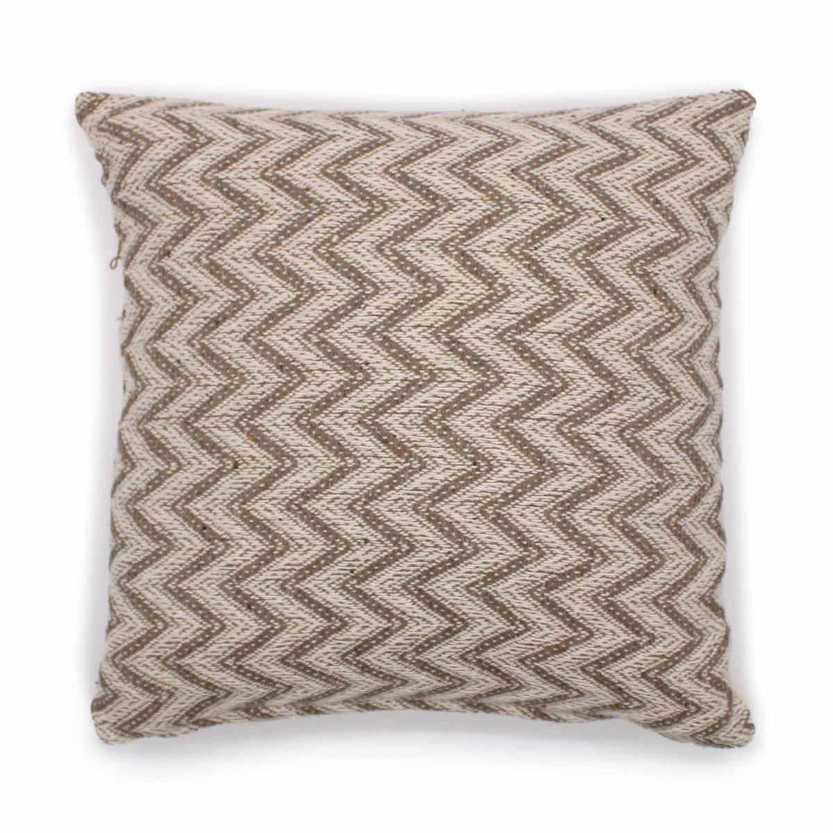 Wide Herringbone Cushion Cover, Grey, 40x40cm