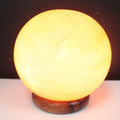 Himalayan Salt Lamp Ball on Large Wooden Base