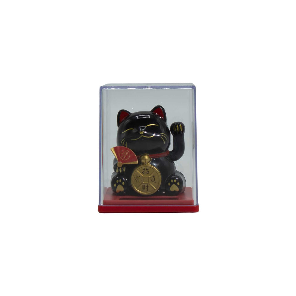 Mini Solar Money Cat in Display Box - Black