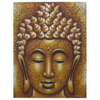 Buddha Painting, Gold Brocade Detail - 80 x 60cm – view 3