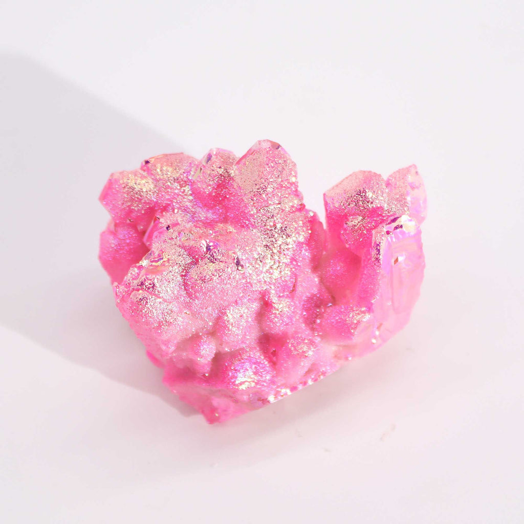Aura Rose Halo Quartz Cluster, approx 100-150g 7-10cm – view 2