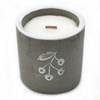 Concrete Wooden Wick Candle - Juniper & Sweet Gin – view 2