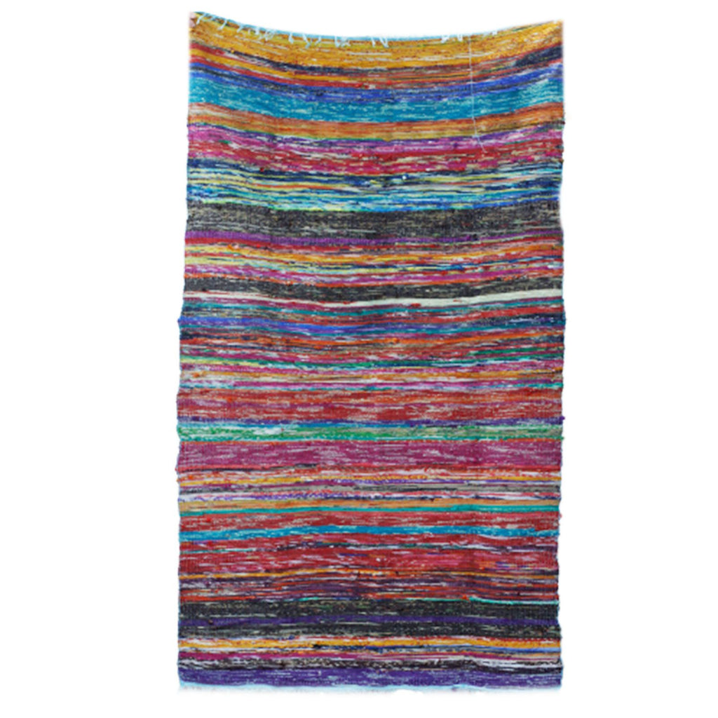 Luxury Rag Rug, Blue - 153 x 90cm – view 7