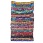 Luxury Rag Rug, Blue - 153 x 90cm – view 7