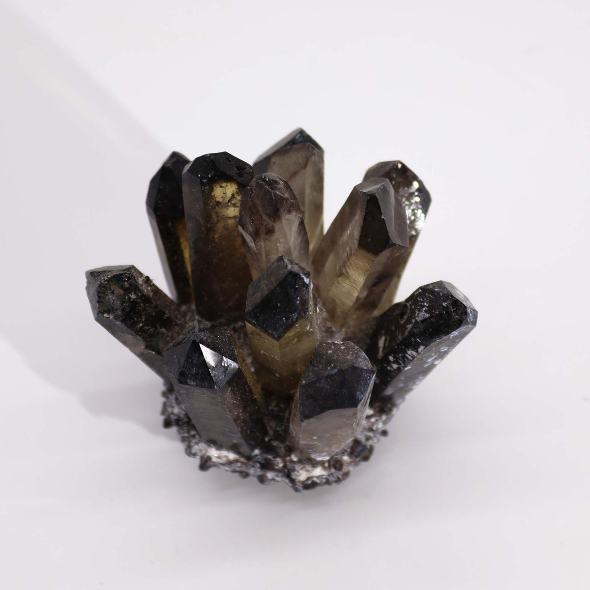 Smoky Ghost Quartz Crafted Cluster, approx 8cm – view 3