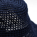 Nomad Sari Floppy Straw Sun Hat - Navy Blue – view 7