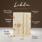 Lokta Pressed Flower Notebook – Mini, 40 Leaves