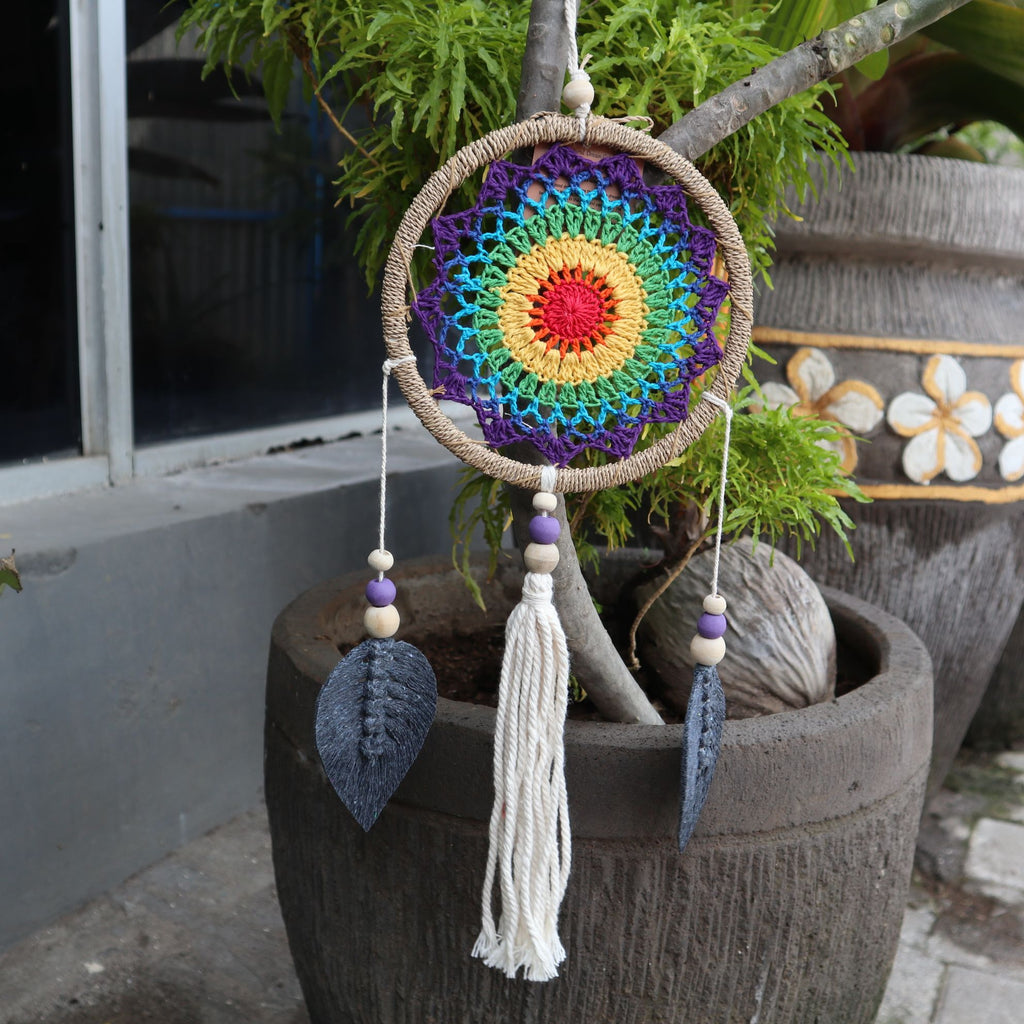 Medium Rainbow Dream Catcher - Elemental Spirits – view 8