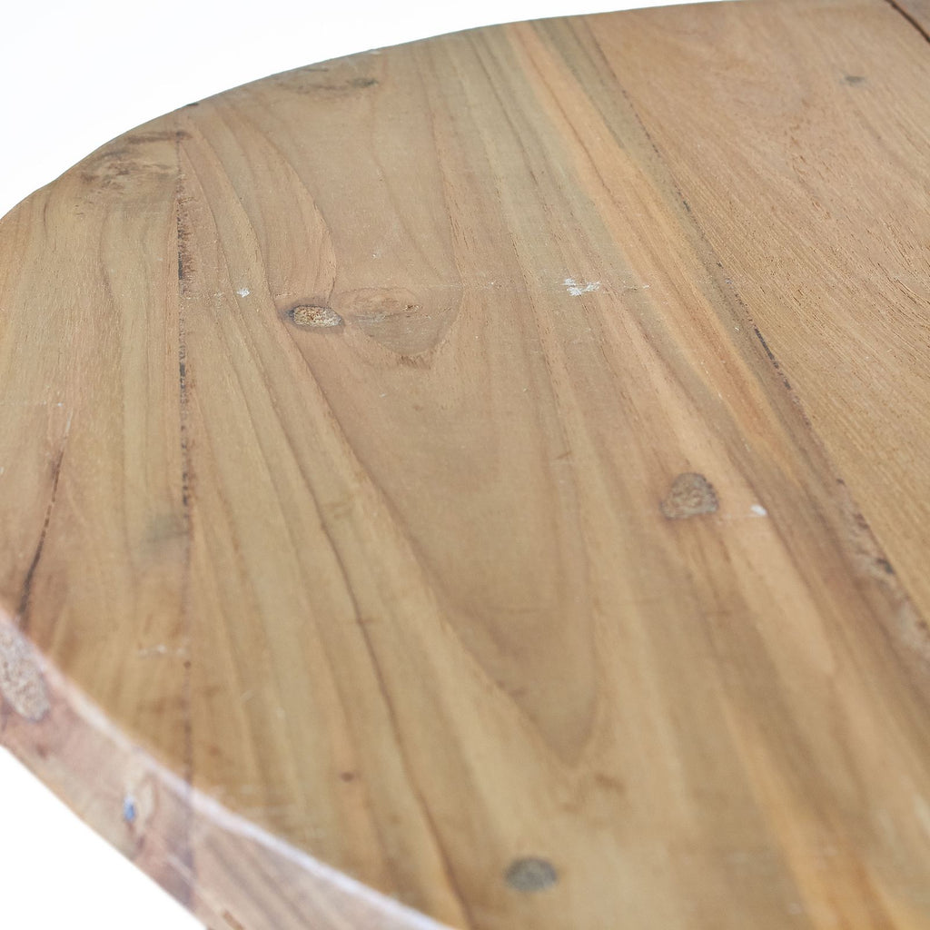 Round Folding Coffee Table, Recycled Teak - 50 cm – view 7