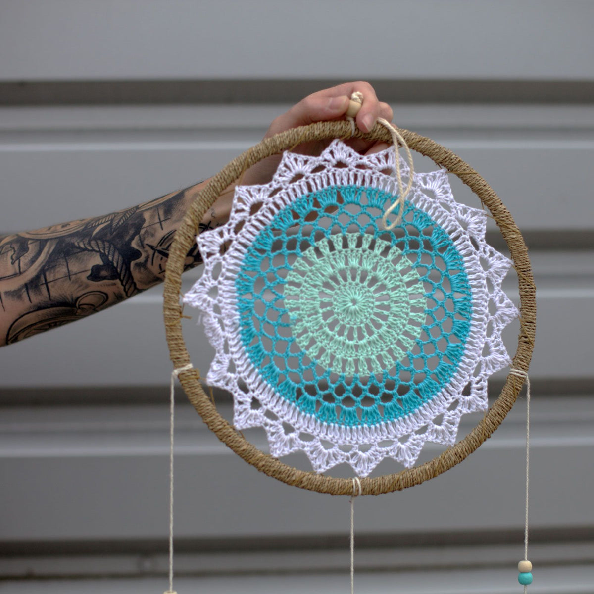 Large Turquoise Dream Catcher - Elemental Spirits – view 7