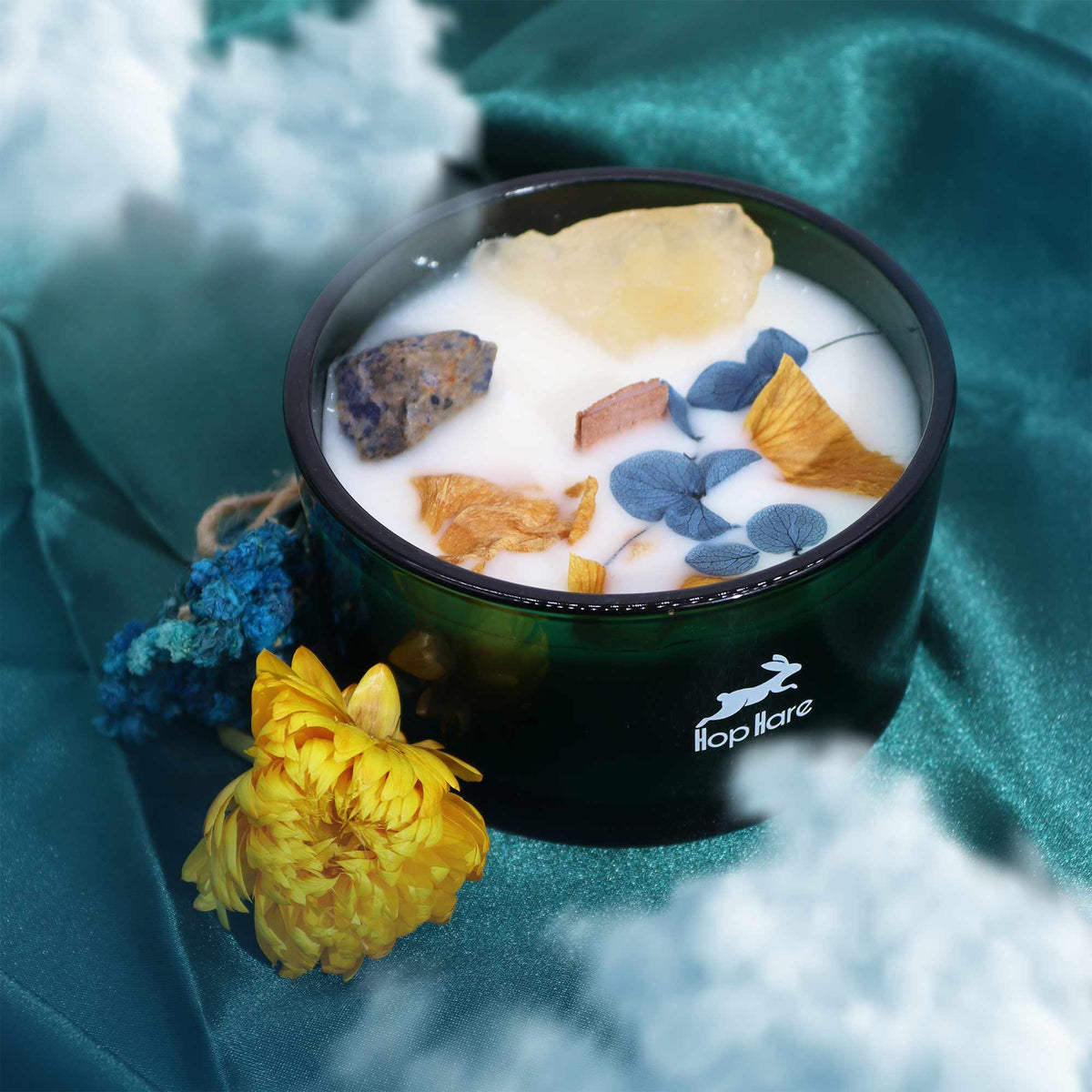 Hop Hare Crystal Magic Candle - The Sun, Citrine & Sodalite – view 3