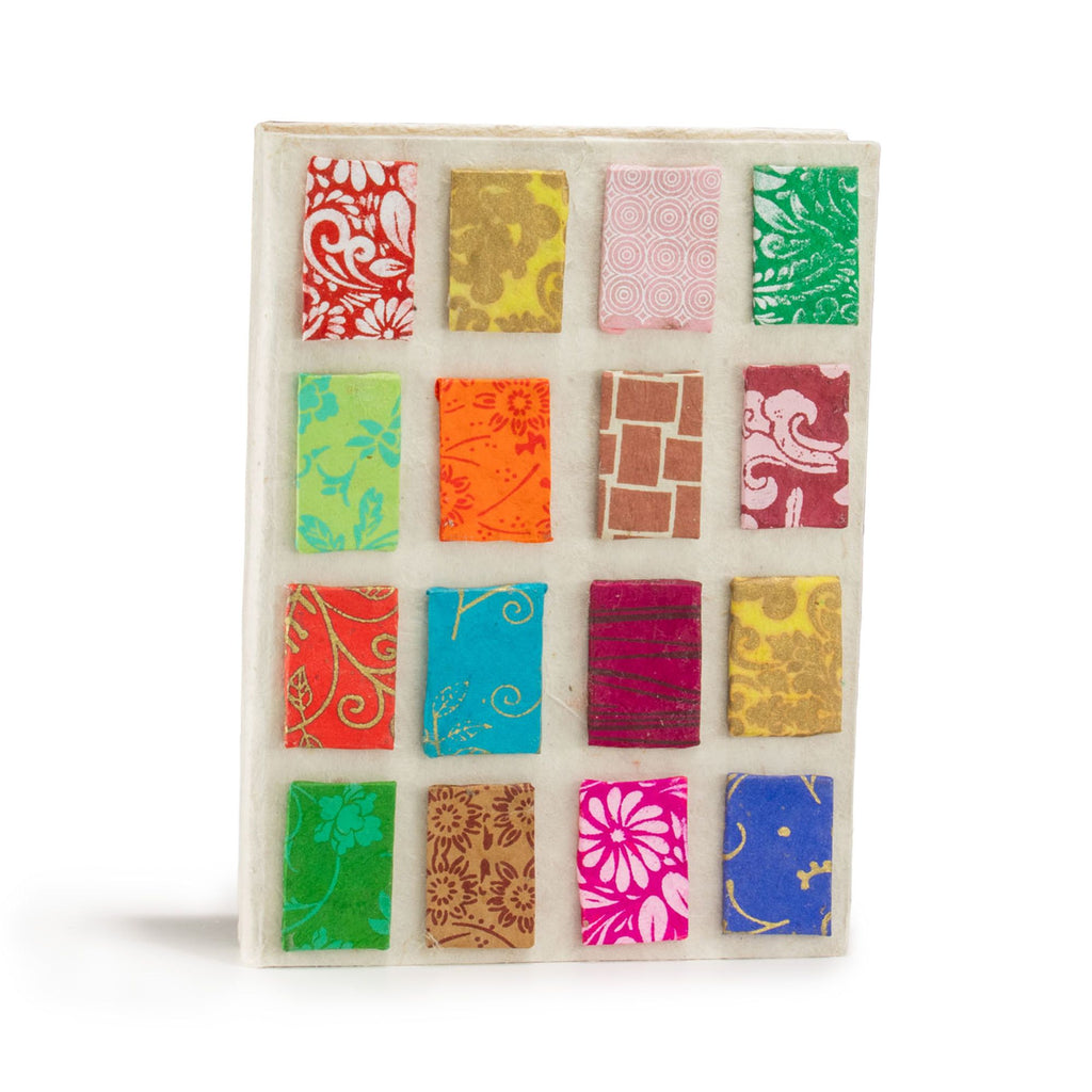 Lokta Mini Tiles Notebook – Medium – Natural – view 3