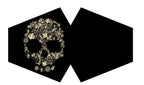 Reusable Fashion Face Covering - Flower Skull Print – view 2