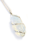 Cascade Wrapped Necklace - Rough Opalite – view 3