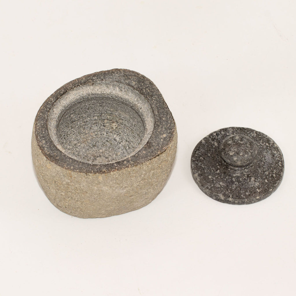 Natural Riverstone Grounding Pot - Small - approx 9x7cm – view 2