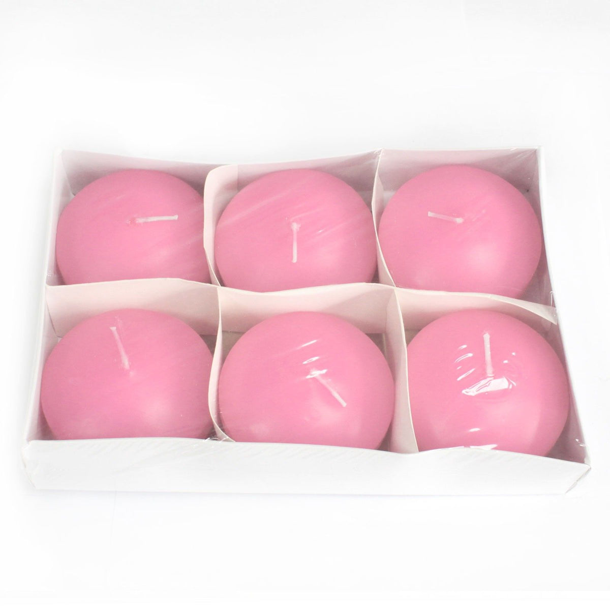 Large Pink Floating Candles - Pack of 3