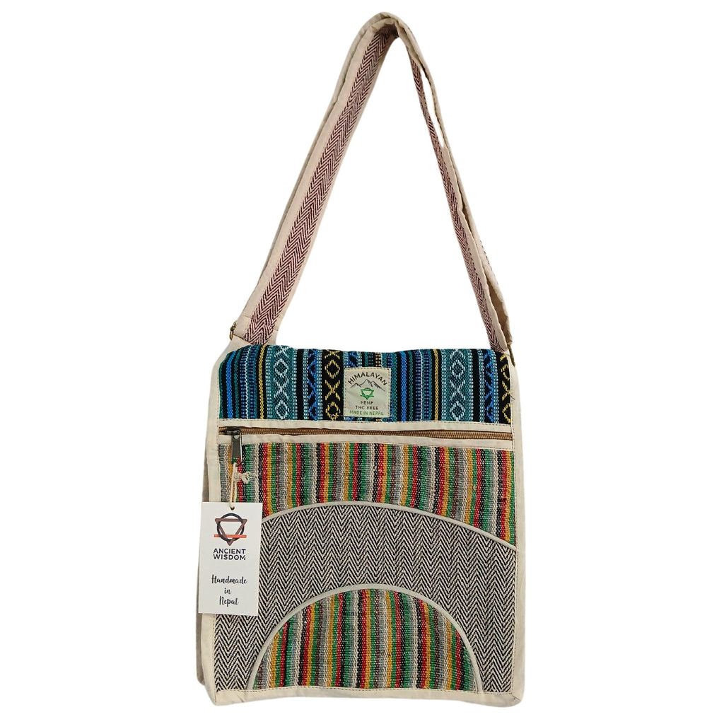 Hemp Laptop Messenger Bag - Curves – view 5