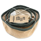 Set of 3 Natural Jute Baskets - Charcoal – view 3