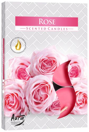 Set of 6 Rose Scented Tealights – view 2