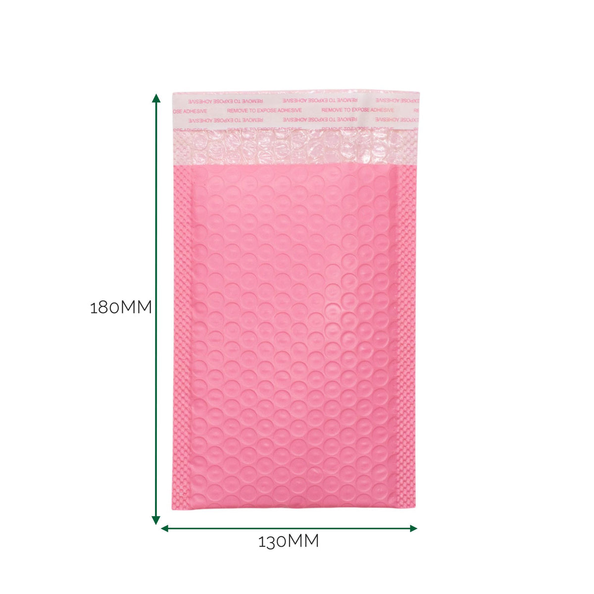 Pink Poly Bubble Mailing Envelope 130x180mm