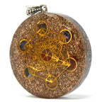 Orgonite Power Pendant - Multi Power Chakra, Large