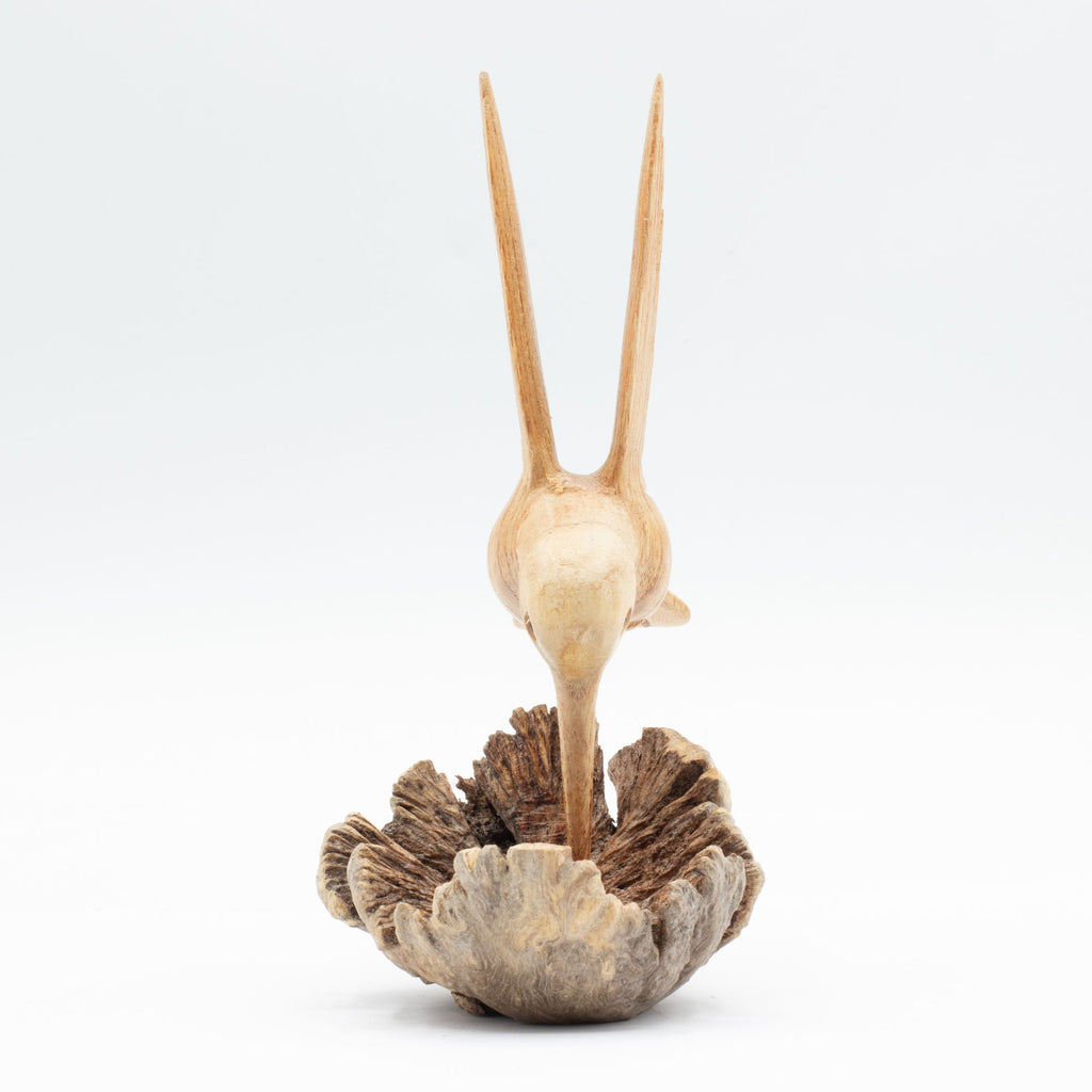 Parasite Wood Carving - Hummingbird and Nectar