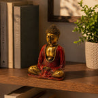 Red & Gold Buddha Statue - Medium – view 2