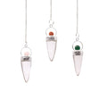 Rock Crystal Cone Pendulum - Assorted
