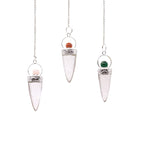 Rock Crystal Cone Pendulum - Assorted