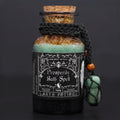 Ancient Witch Bath Spell Potion & Aventurine Amulet - Prosperity