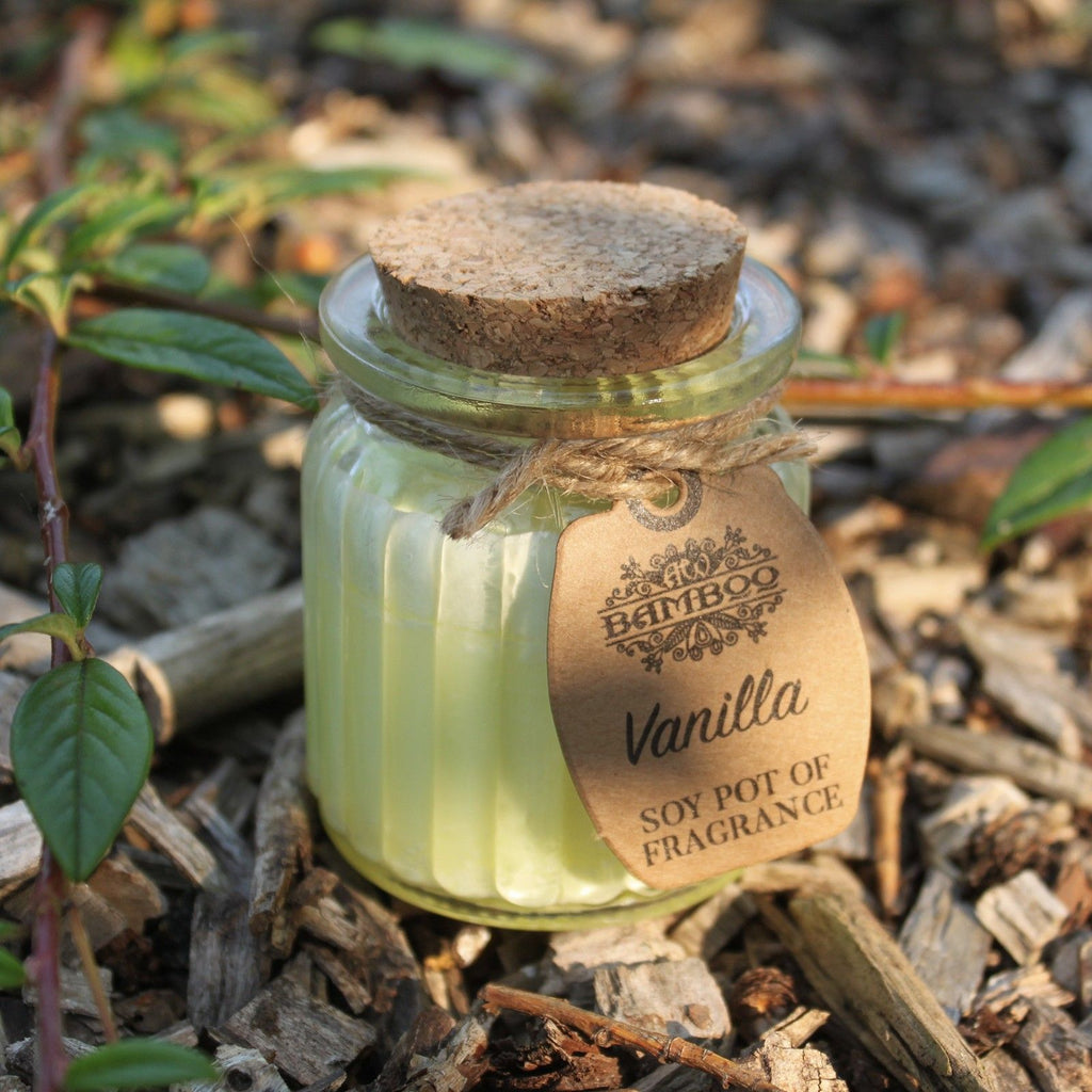 Vanilla Soy Wax Pot Candle in Glass Jar – view 5