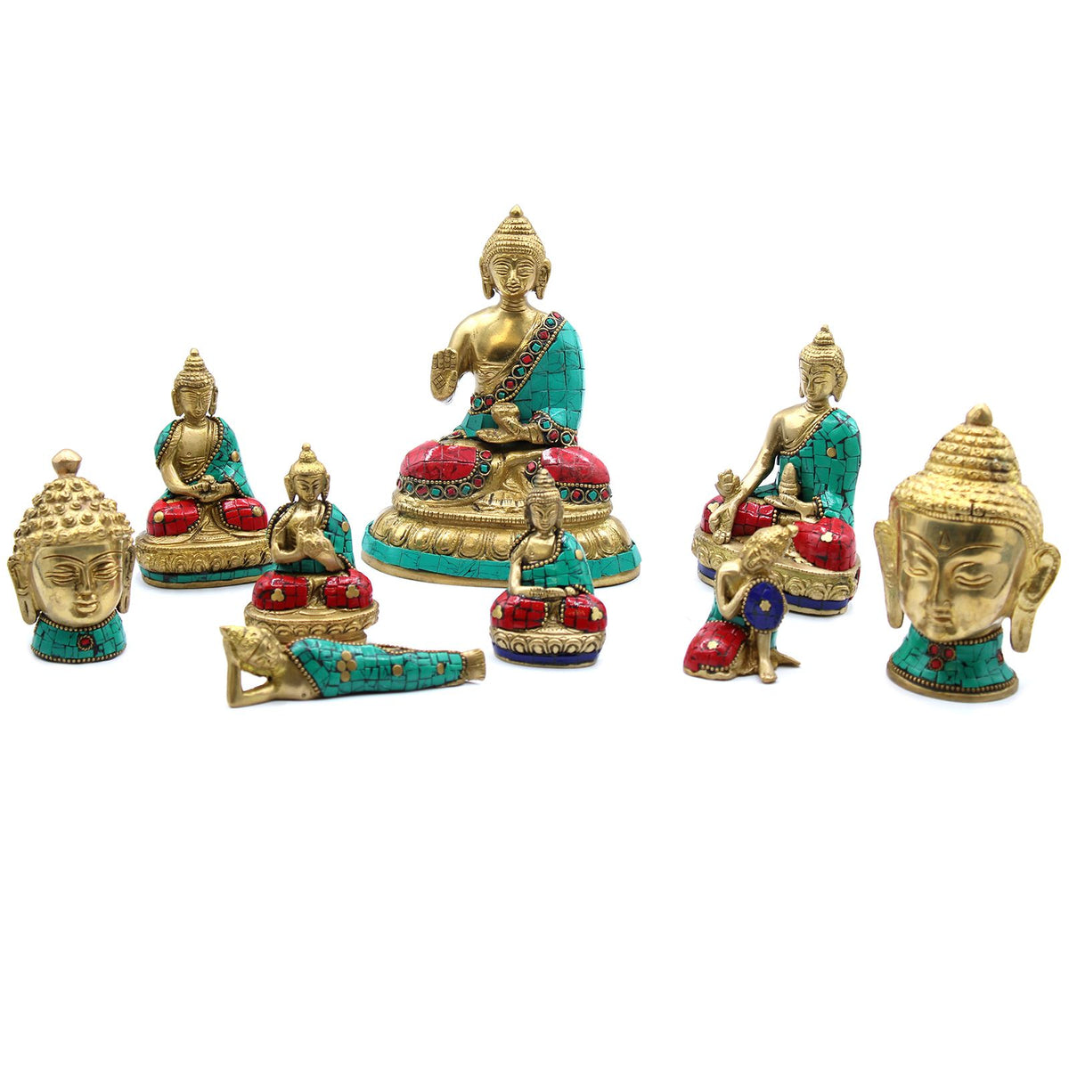 Brass Buddha Figure - Blessing - 7.5 cm – view 6