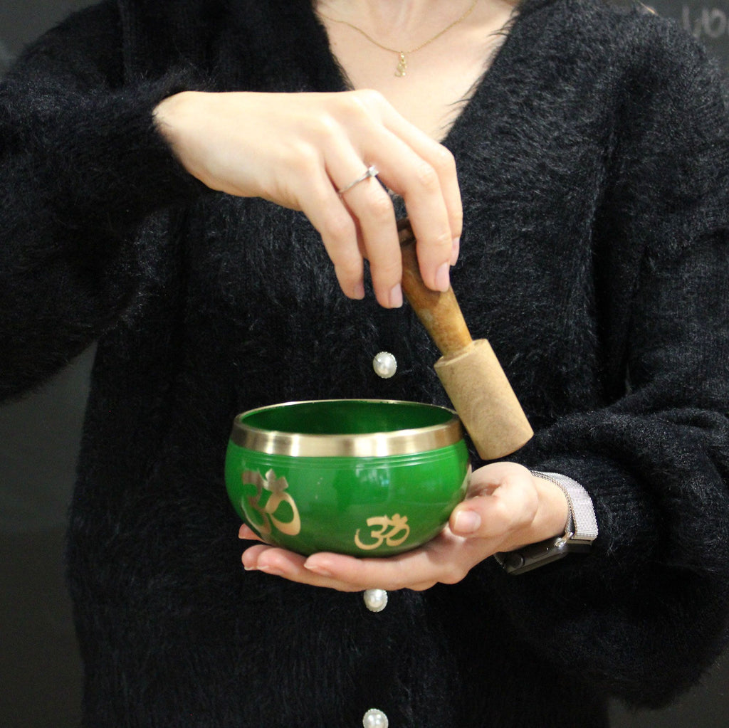 Yin and Yang Singing Bowl Set - White/Purple (10.7cm) – view 7