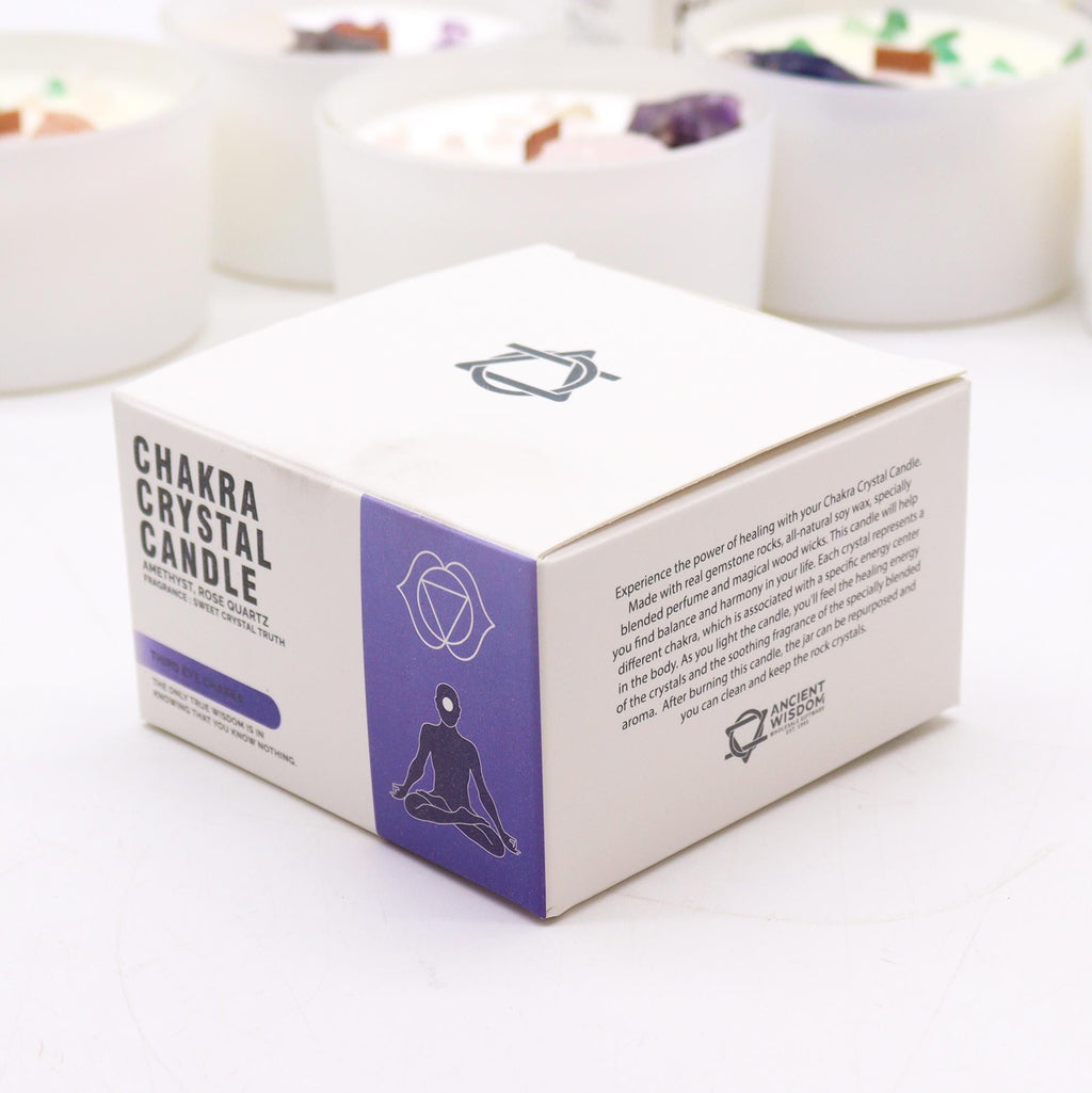 Third Eye Chakra Crystal Candle - Sweet Crystal Truth – view 4
