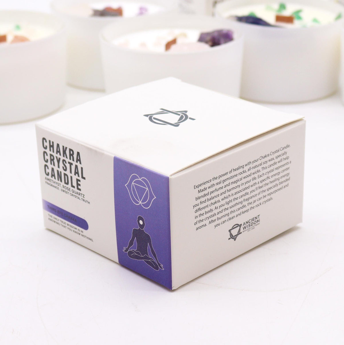 Third Eye Chakra Crystal Candle - Sweet Crystal Truth – view 4