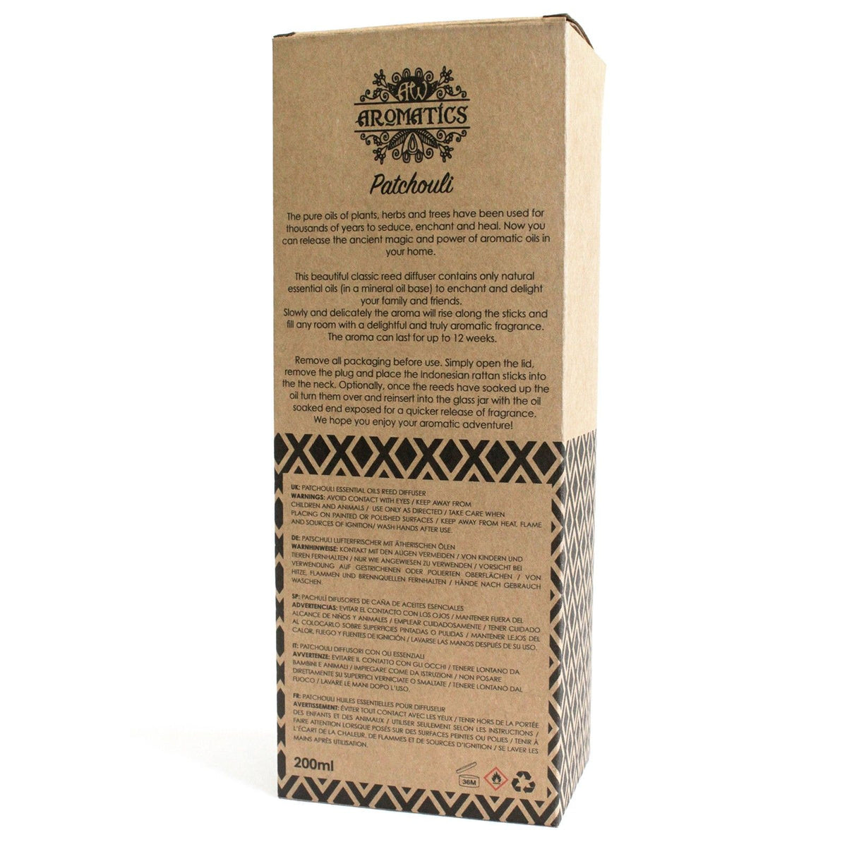 Patchouli Essential Oil Reed Diffuser 200ml – view 6
