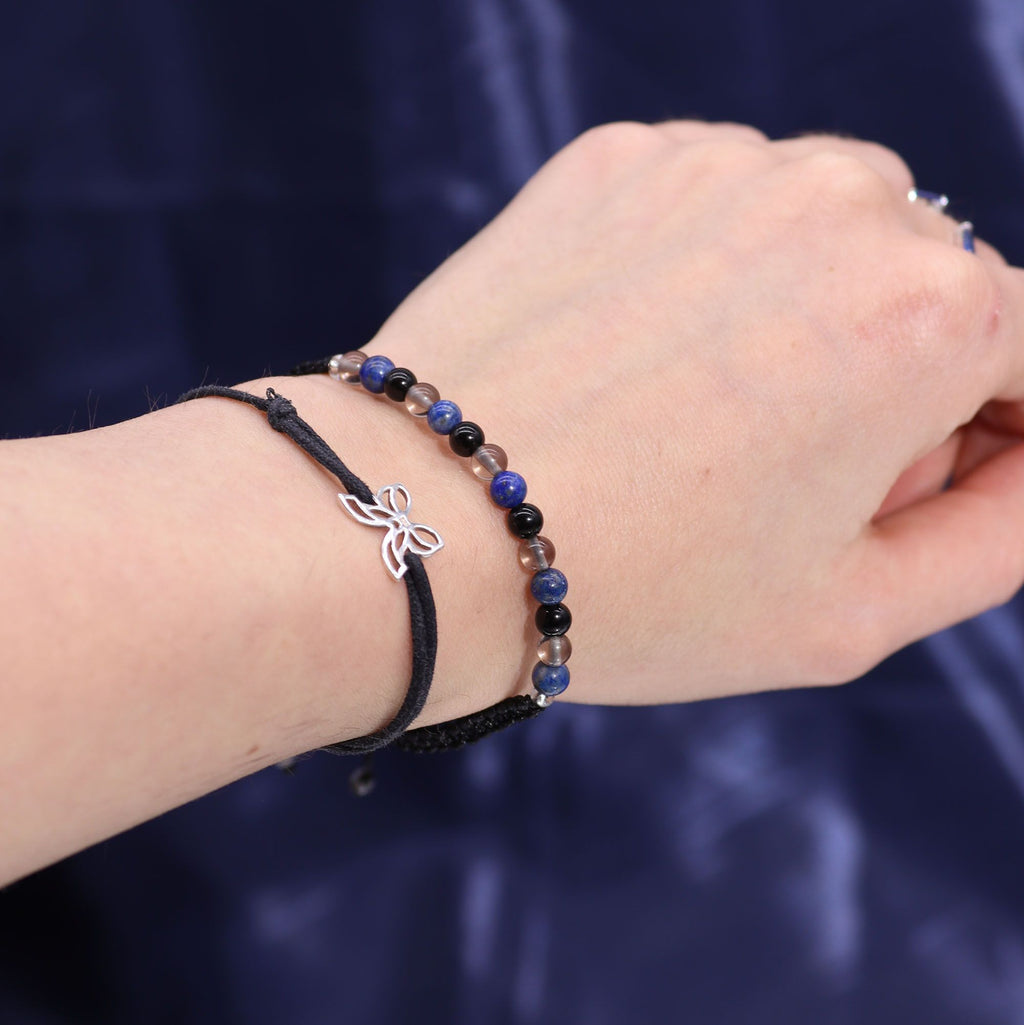 Scorpio Zodiac Crystal Candle with Gemstone Bracelet – view 3