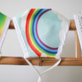 Reusable Rainbow Print Face Covering for Adults